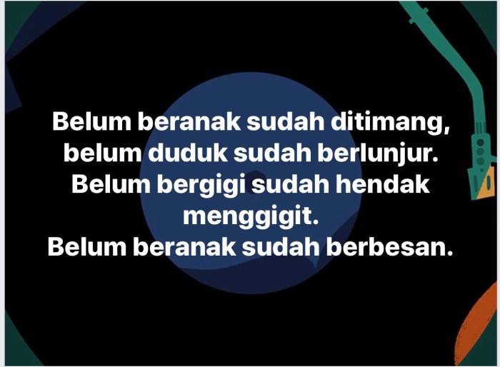 belum beranak sudah ditimang