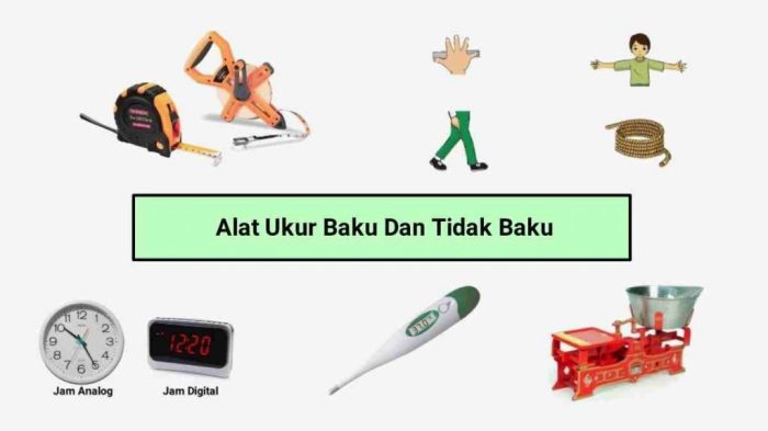 gambar alat ukur tidak baku terbaru