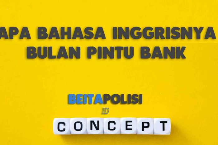 apa bahasa inggrisnya bank terbaru