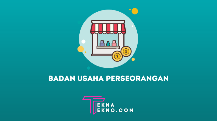 contoh badan usaha perseorangan