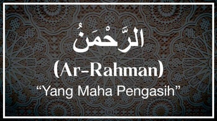 tulisan arab surah ar rahman terbaru