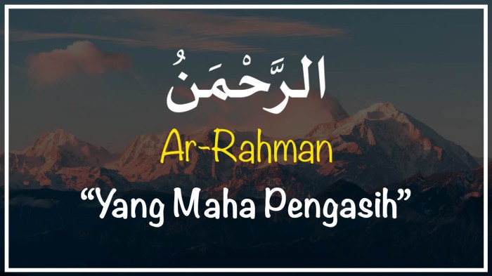 tulisan arab surah ar rahman terbaru