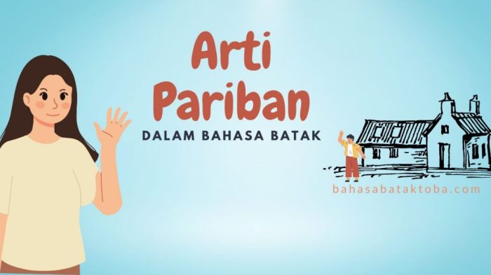 apa arti pariban dalam bahasa batak terbaru