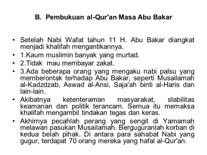 sejarah pembukuan al quran terbaru