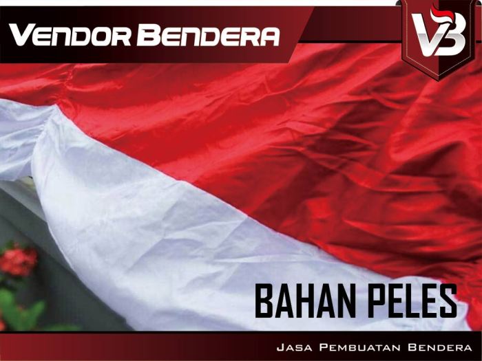 bendera kain bahan jenis kamu