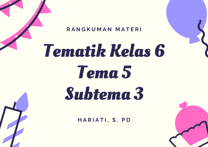 rangkuman tema 6 kelas 3 terbaru