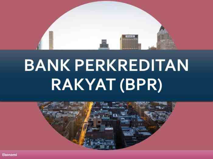 Bank perkreditan rakyat merupakan bank yang