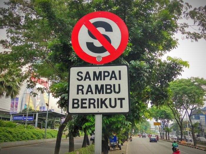 rambu rambu lalu lintas stop terbaru