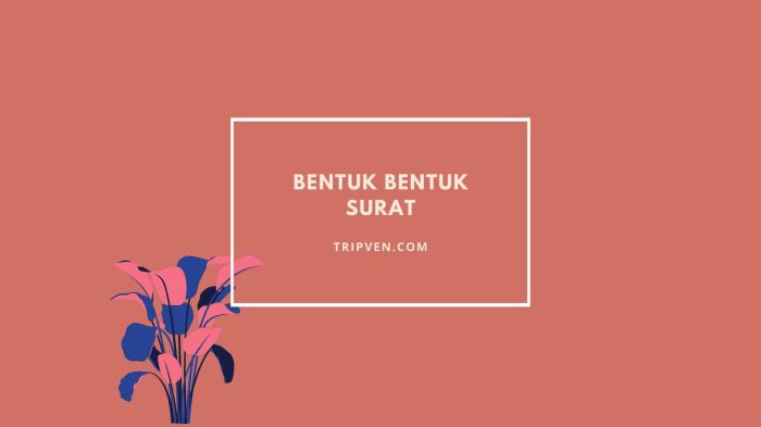 jenis jenis bentuk surat