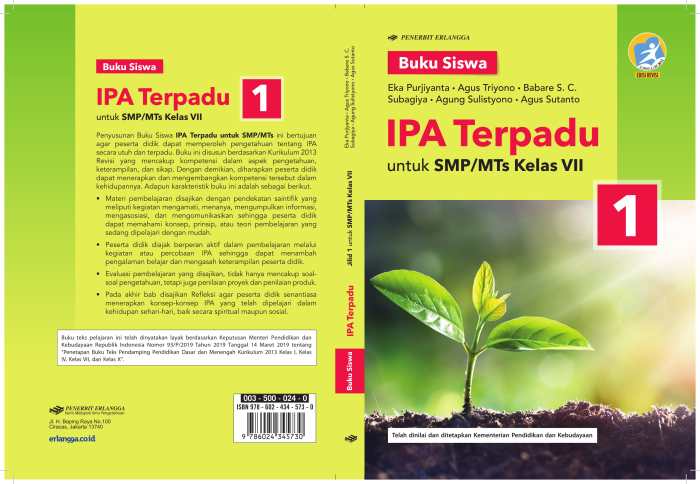 buku ipa terpadu kelas 7 terbaru