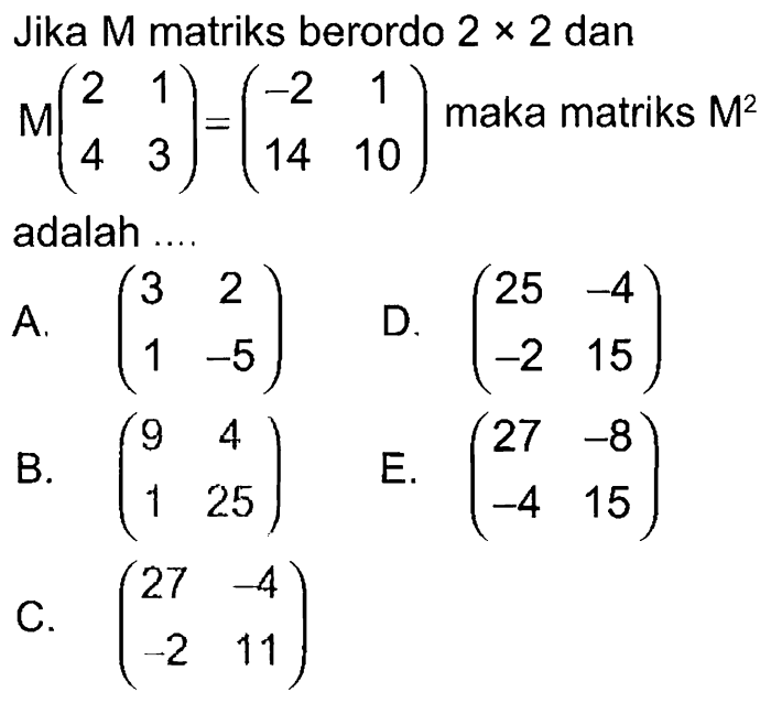 perkalian matriks soal ordo kehidupan sehari pembahasan 2x3 beserta konsep matrik dinamis sebagai laporan disusun markijar berbeda