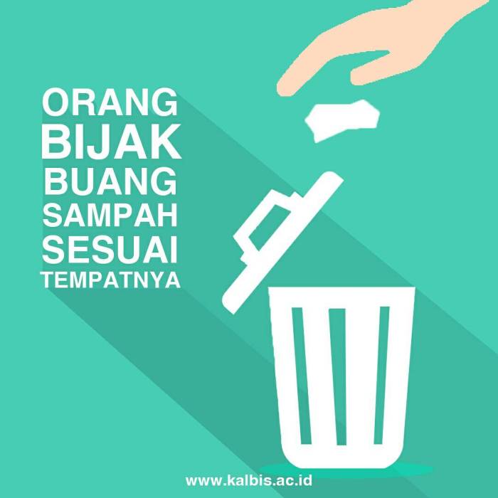 orang membuang sampah pada tempatnya