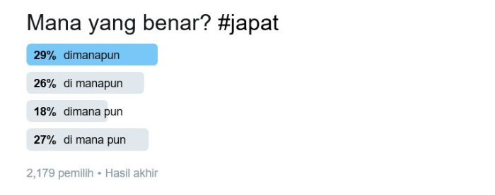 dimanapun atau dimana pun terbaru