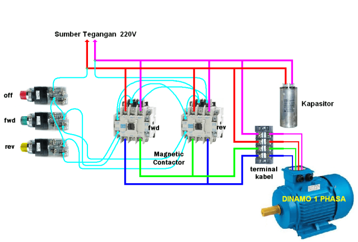 rangkaian motor bolak balik 3 phase terbaru