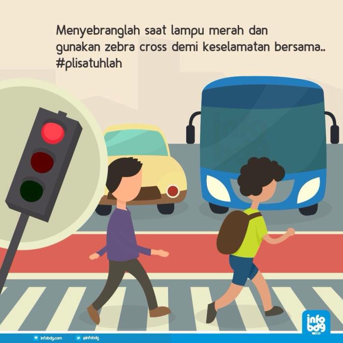 contoh poster tata tertib lalu lintas