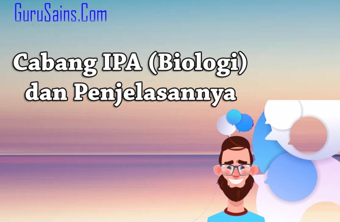 cabang biologi ilmu materi kaitannya karir terlengkap pengembangan pengertiannya