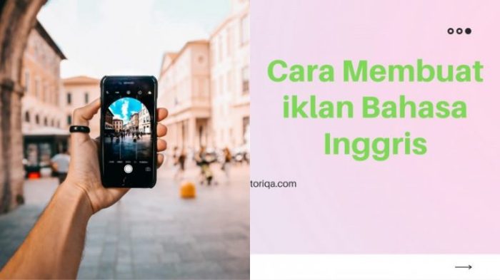 foto iklan bahasa inggris