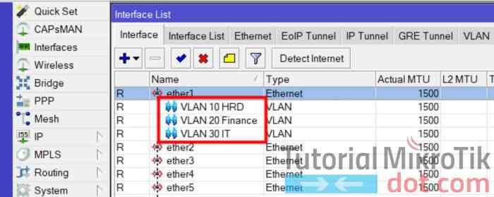 vlan mikrotik konfigurasi lengkap