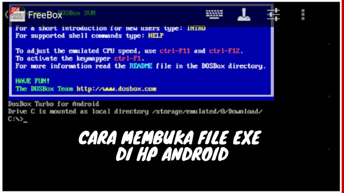 cara buka file exe di android terbaru