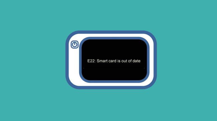 smart card is out of date