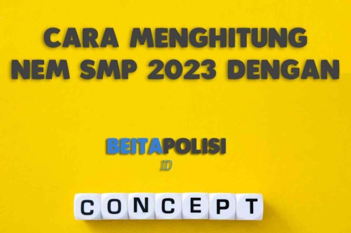 cara menghitung nem smp 2023