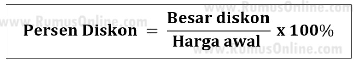 diskon menghitung akhir mudah