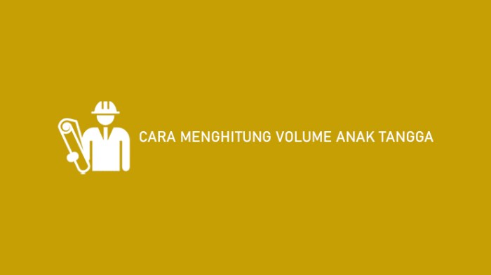 cara menghitung volume tangga