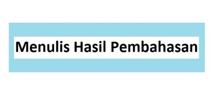 contoh hasil dan pembahasan