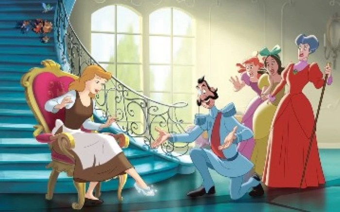 Cinderella bahasa cerita bergambar singkat inggris
