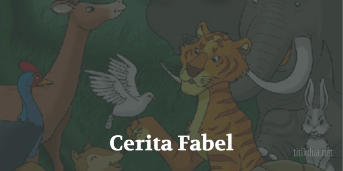 fabel cerita bergambar seri dongeng bilingual hewan tokopedia