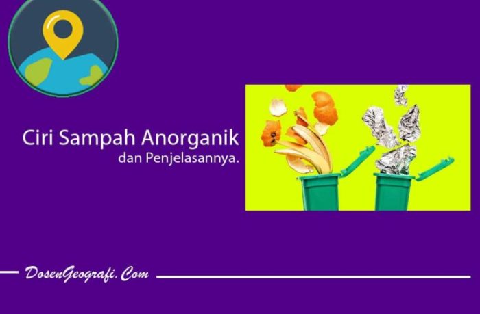 ciri ciri sampah organik dan anorganik terbaru