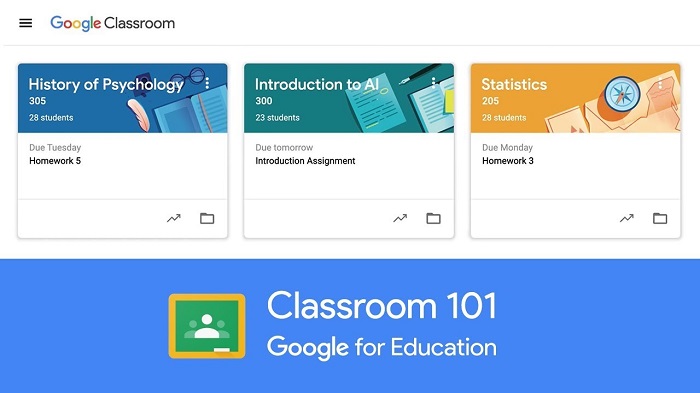 Fungsi fitur penilaian pada google classroom