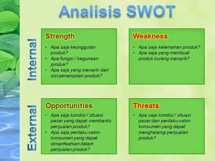 swot pengertian faktor contohnya alat bisnis perusahaan bagi