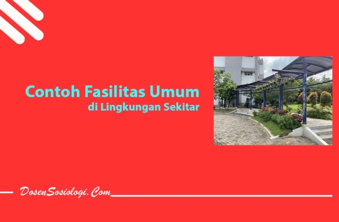 contoh fasilitas umum di desa