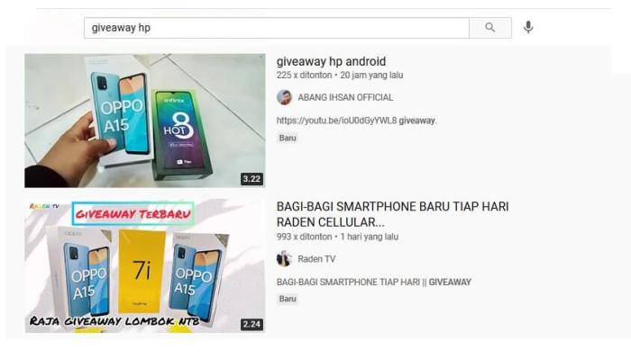 contoh alasan ikut giveaway hp terbaru