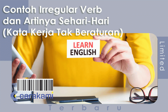 contoh verbs dan artinya