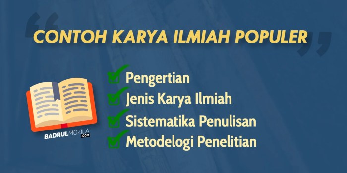 bentuk karya ilmiah populer