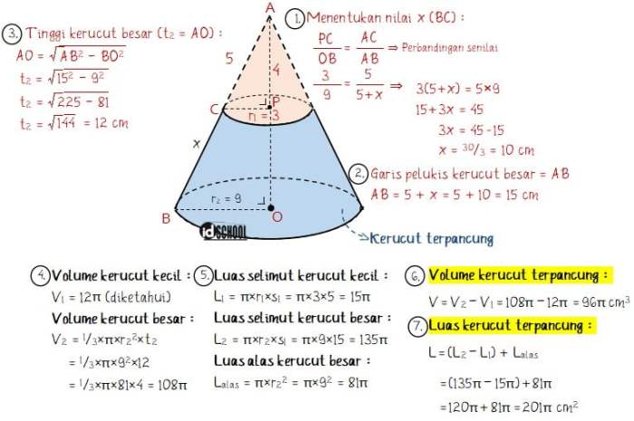 kerucut rumus soal menghitung matematika gemar