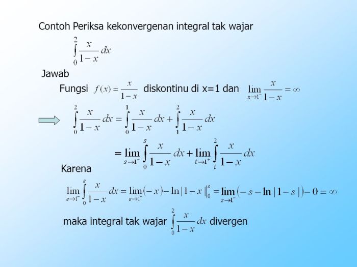 contoh soal integral tak wajar terbaru