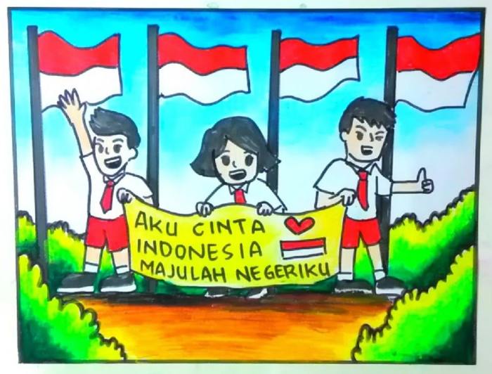 Poster ajakan melestarikan budaya indonesia