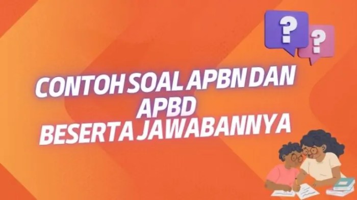 contoh soal apbn dan apbd terbaru