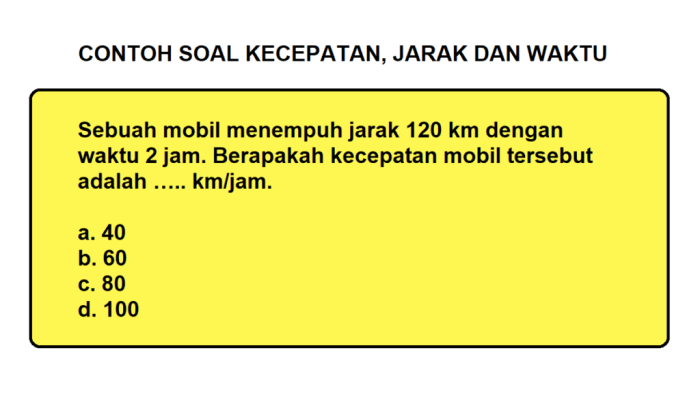 kelas matematika soal kecepatan debit kd ulangan