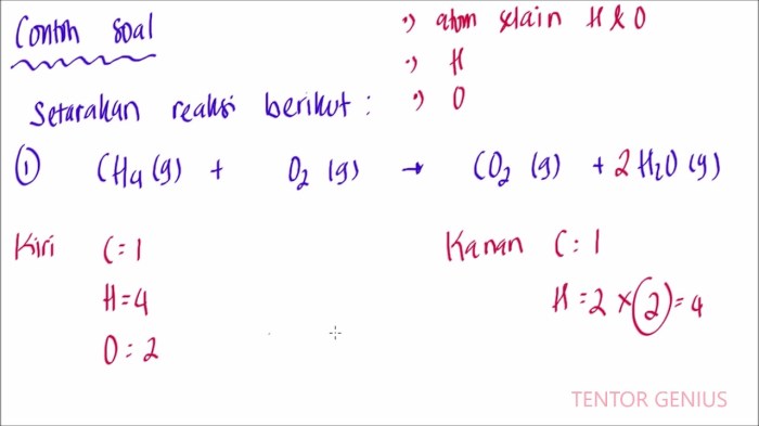 contoh soal persamaan reaksi kimia