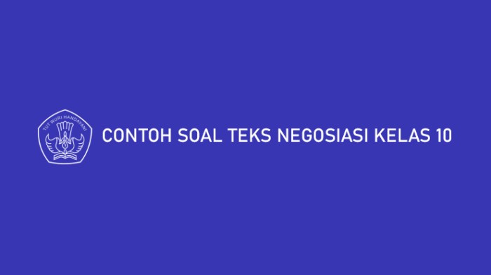 latihan soal teks negosiasi