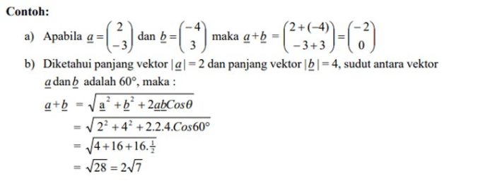 contoh soal panjang vektor