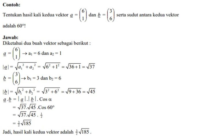 soal vektor dan jawabannya