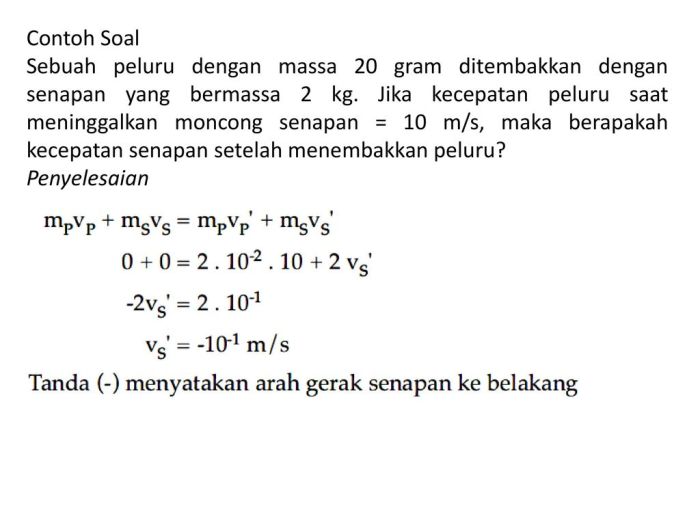 contoh soal koefisien restitusi terbaru