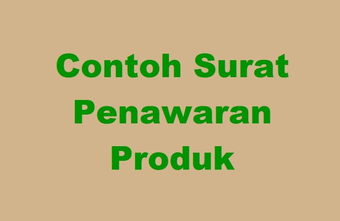 contoh surat penawaran produk minuman terbaru