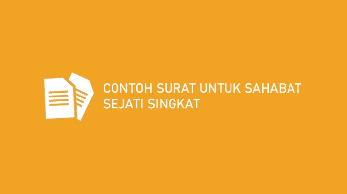 surat untuk sahabat sejati singkat terbaru