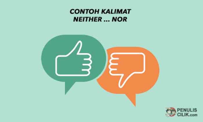 contoh kalimat neither nor